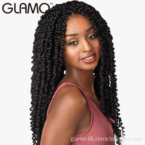 Kinky Curly Spring Twist Crochet Braid Hair 11/16strands/pack synthetic braiding hair for African Women Passion Twist Hair